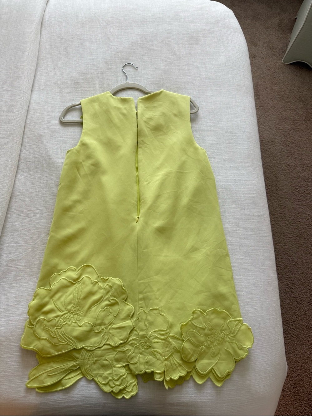 These Three Layla Embroidered Mini Dress Chartreuse - Picture 4 of 4